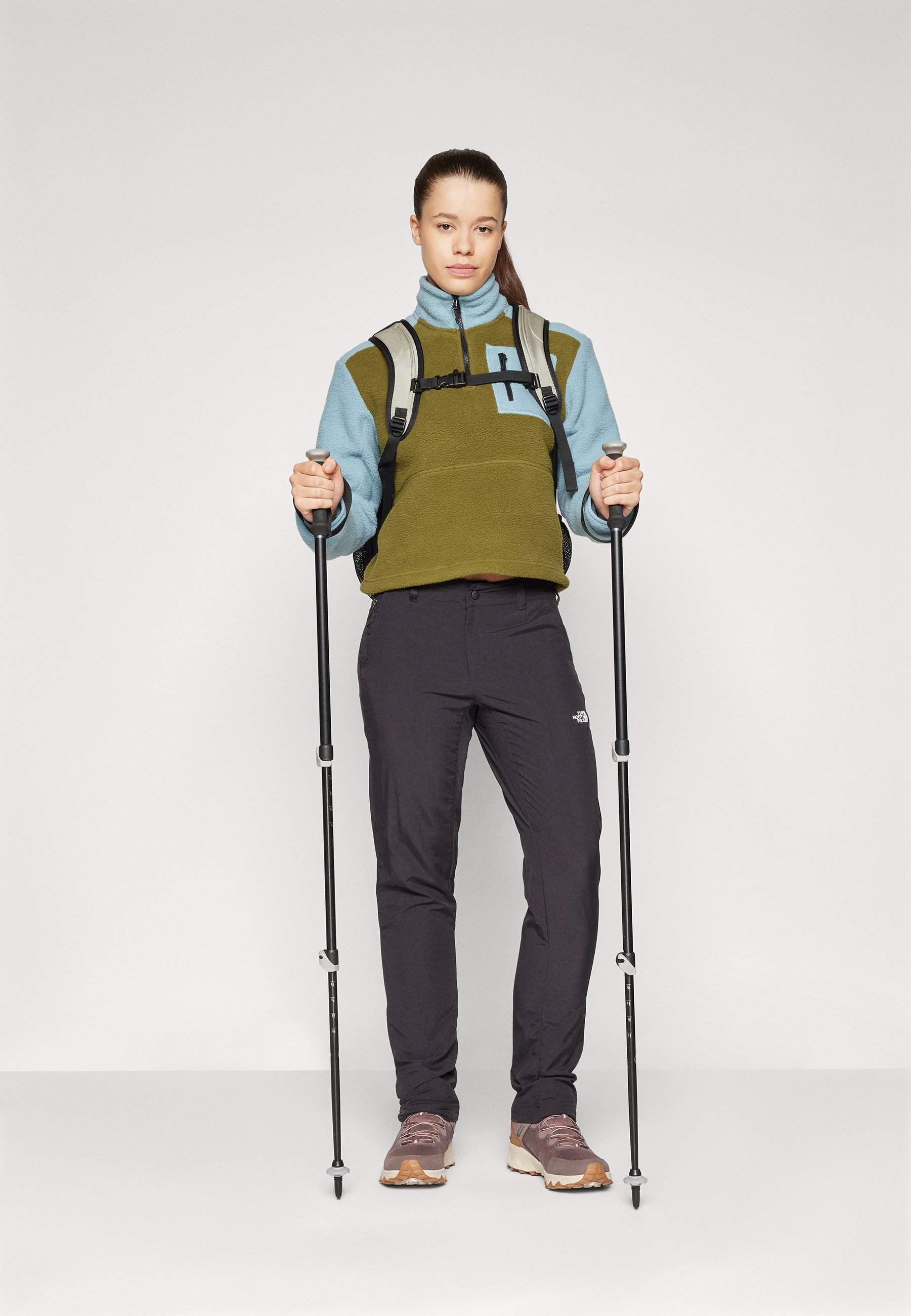 売れ筋商品|||ノースフェイス パーカー・スウェットシャツ レディース アウター YUMIORI  ZIP - Fleece jumper - forest olive/shallow blue/black Women's Yumiori Full-Zip | The North Face
