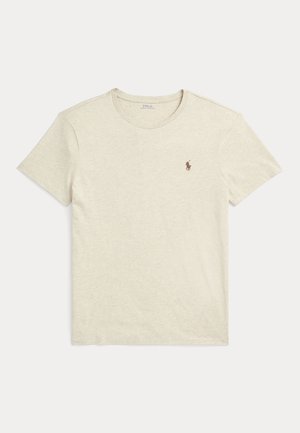 Polo Ralph Lauren CUSTOM SLIM FIT JERSEY CREWNECK T-SHIRT - Basic póló - expedition dune heather