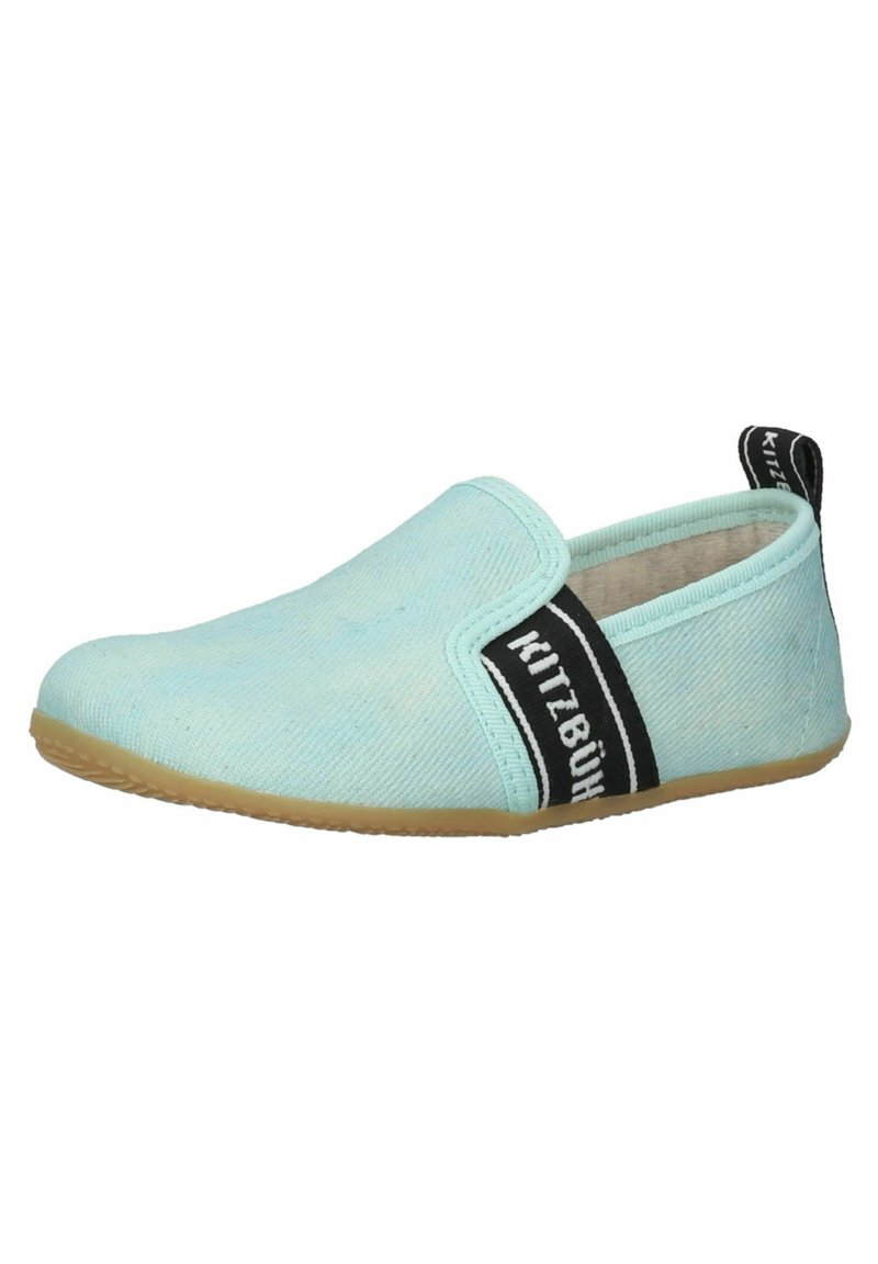 Kinder Klettschuhe | Living Kitzbühel Slipper aqua sea/hellblau - QS73767 Kinder Klettschuhe | Living Kitzbühel Slipper aqua sea/hellblau - QS73767