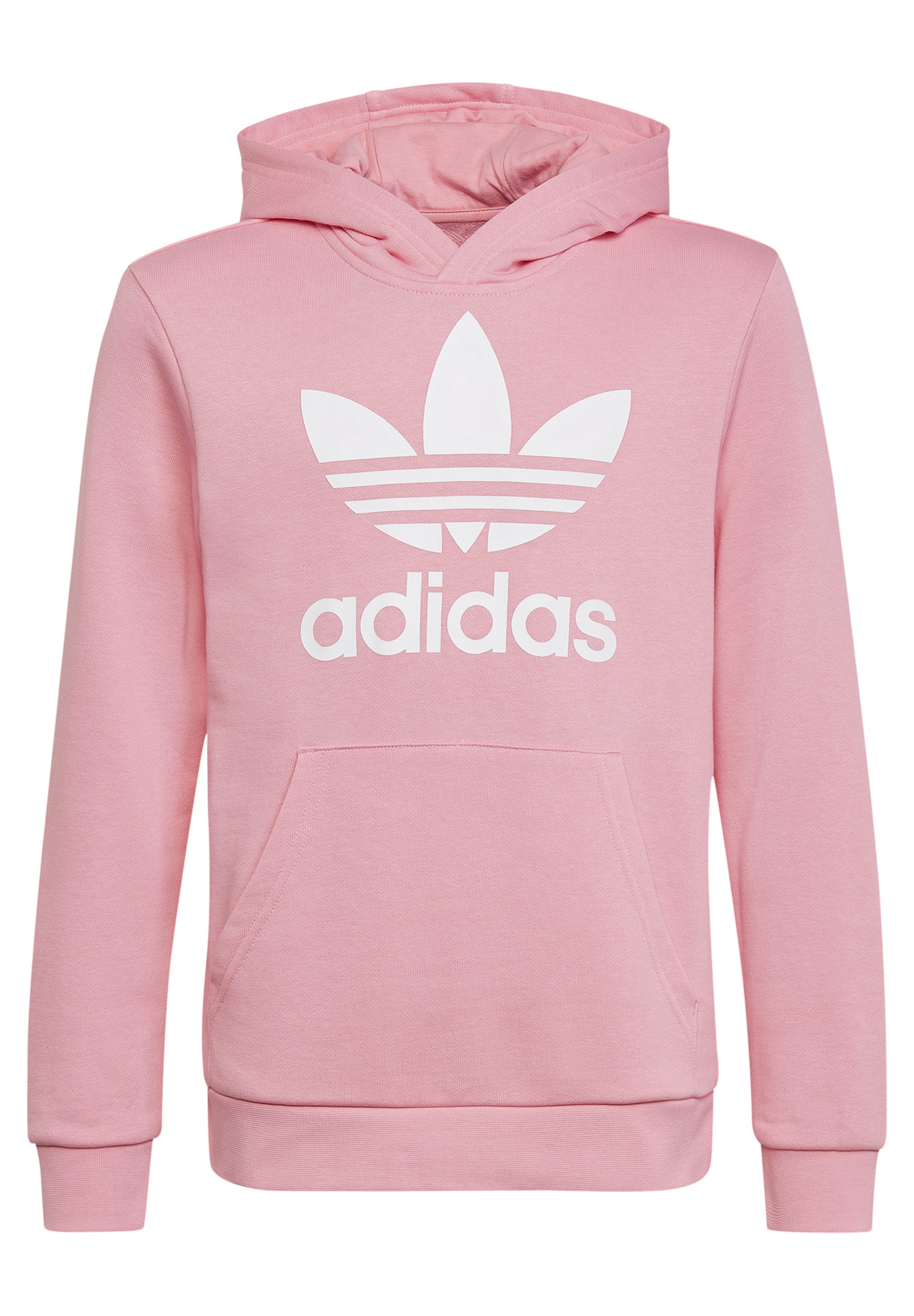 adidas pink trefoil hoodie