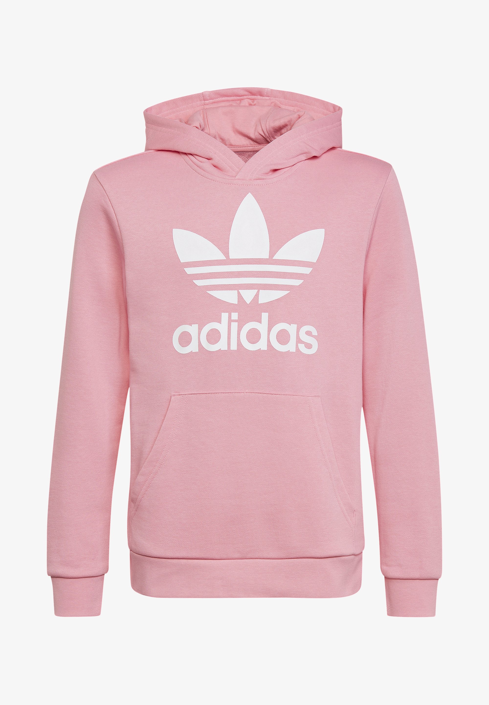 adidas pink trefoil hoodie