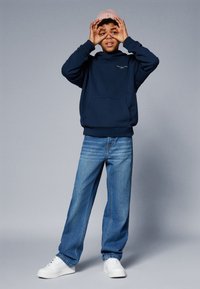 Tommy Hilfiger MINI CORP LOGO HOODIE UNISEX - Hoodie - dark night navy