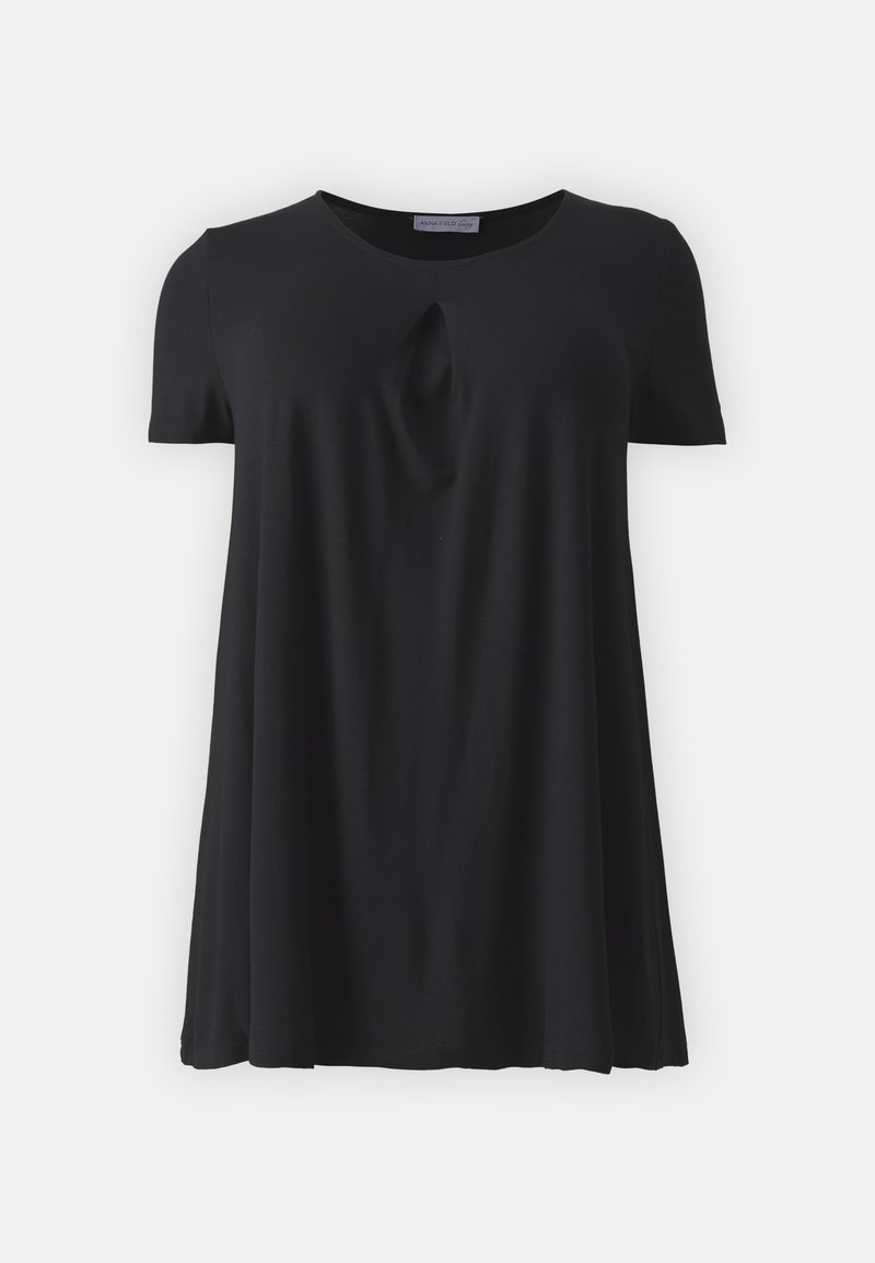 Anna Field Curvy T-shirt basic zwart Anna Field Curvy T-shirt basic zwart