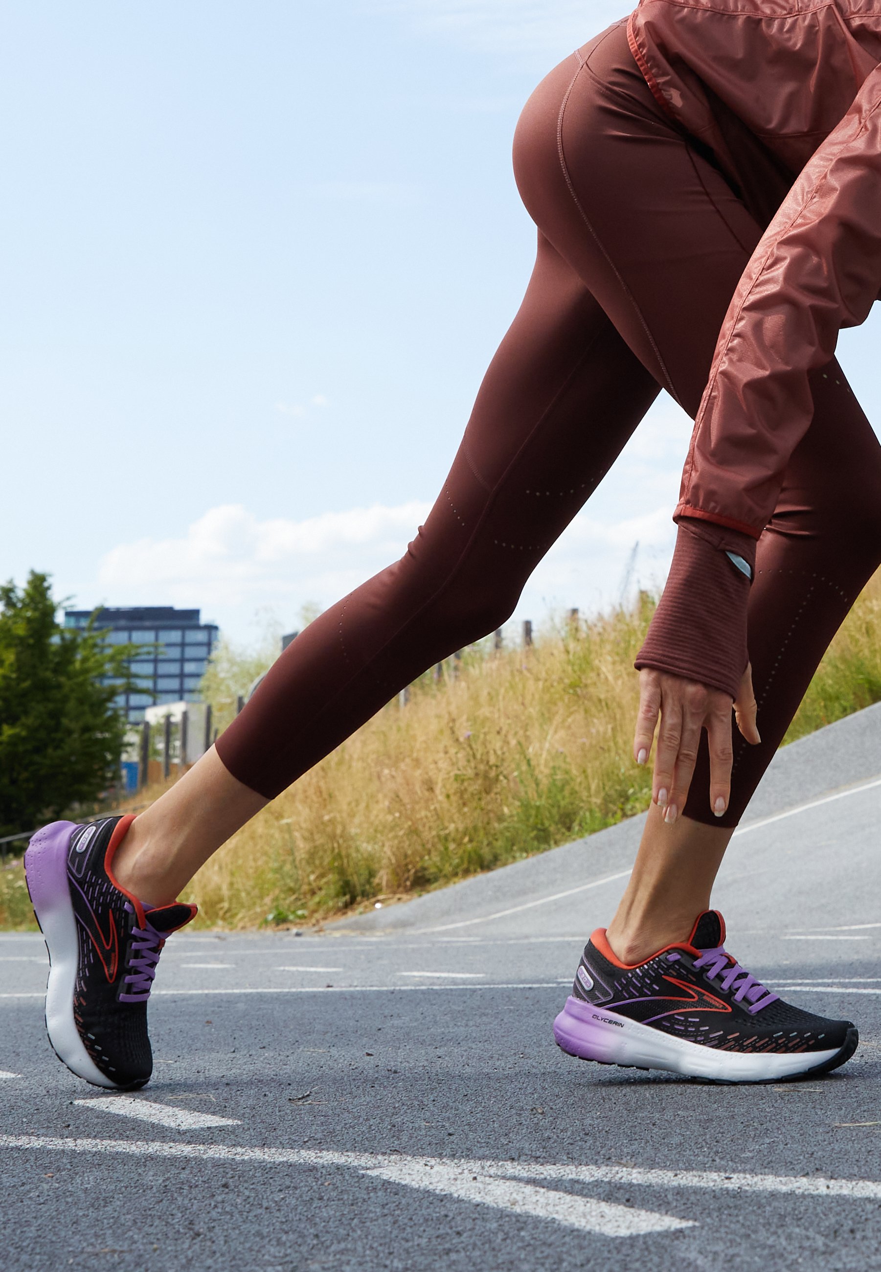Brooks GLYCERIN 20 - Hardloopschoenen neutraal - black bellflower fiesta/ zwart - Zalando.nl