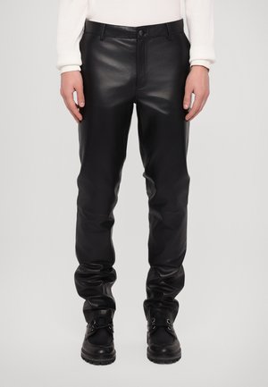 GUIDO TROUSERS  - Lederhose - nappa black