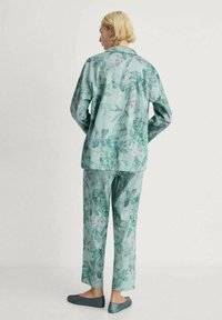 Mango Pyjamabroek - green