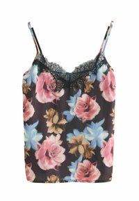 REGULAR FIT - CAMI  - Top - black floral print