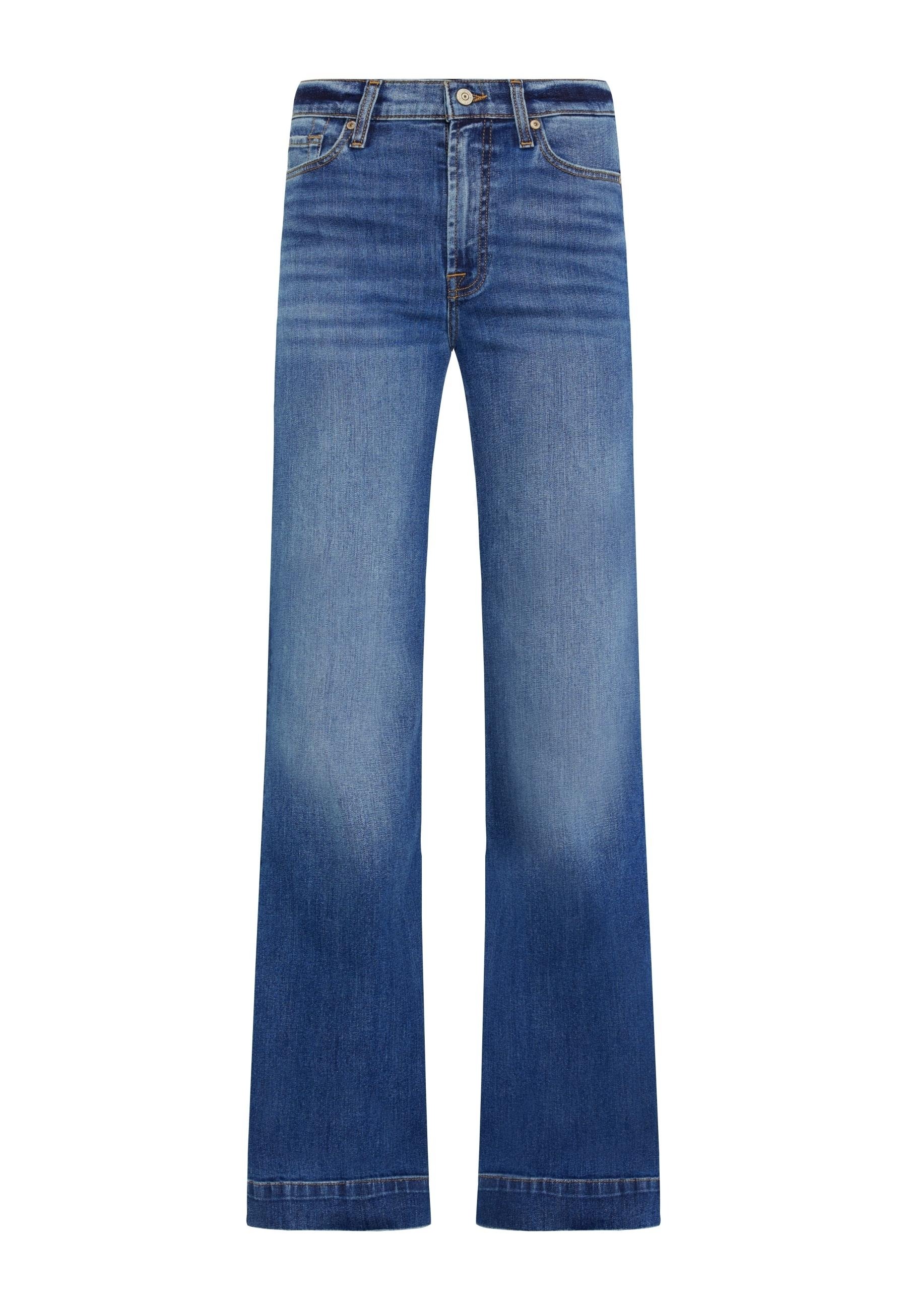 7 for all mankind MODERN DOJO - Flared Jeans - mid blue/blauw - Zalando.nl