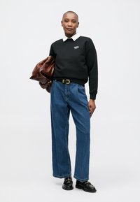 Maison Kitsuné HANDWRITING COMFORT  - Sportinis megztinis - black/white