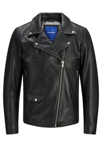 Jack & Jones Kožená bunda - black