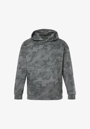 JP1880, HOODIE, FITNESS, CAMOUFLAGE, HOOD, UP TO 7XL - Kapuzenpullover - anthracite
