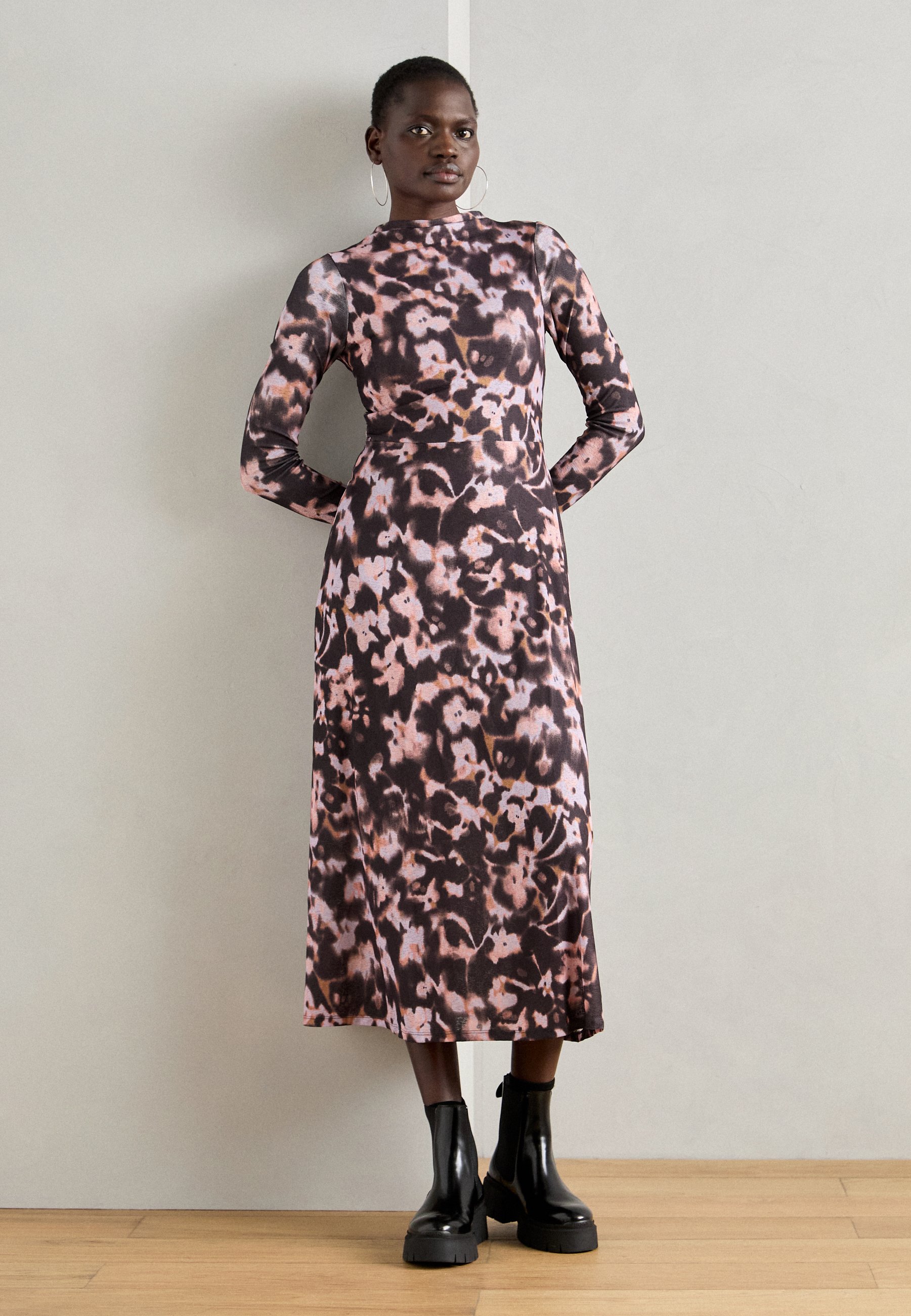 Lindex DRESS AGATHA - Jersey dress - red wine/bordeaux - Zalando.co.uk