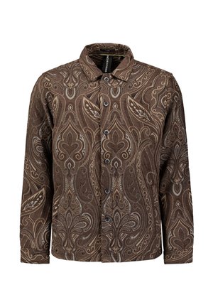 NO EXCESS PATTERNED JACQUARD - Leichte Jacke - brown