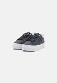Tommy Hilfiger ESSENTIAL MONOGRAM - Matalavartiset tennarit - space blue