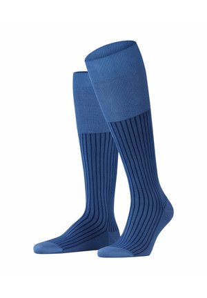 FALKE Oxford Stripe - Kniestrümpfe - dusty blue (6845)