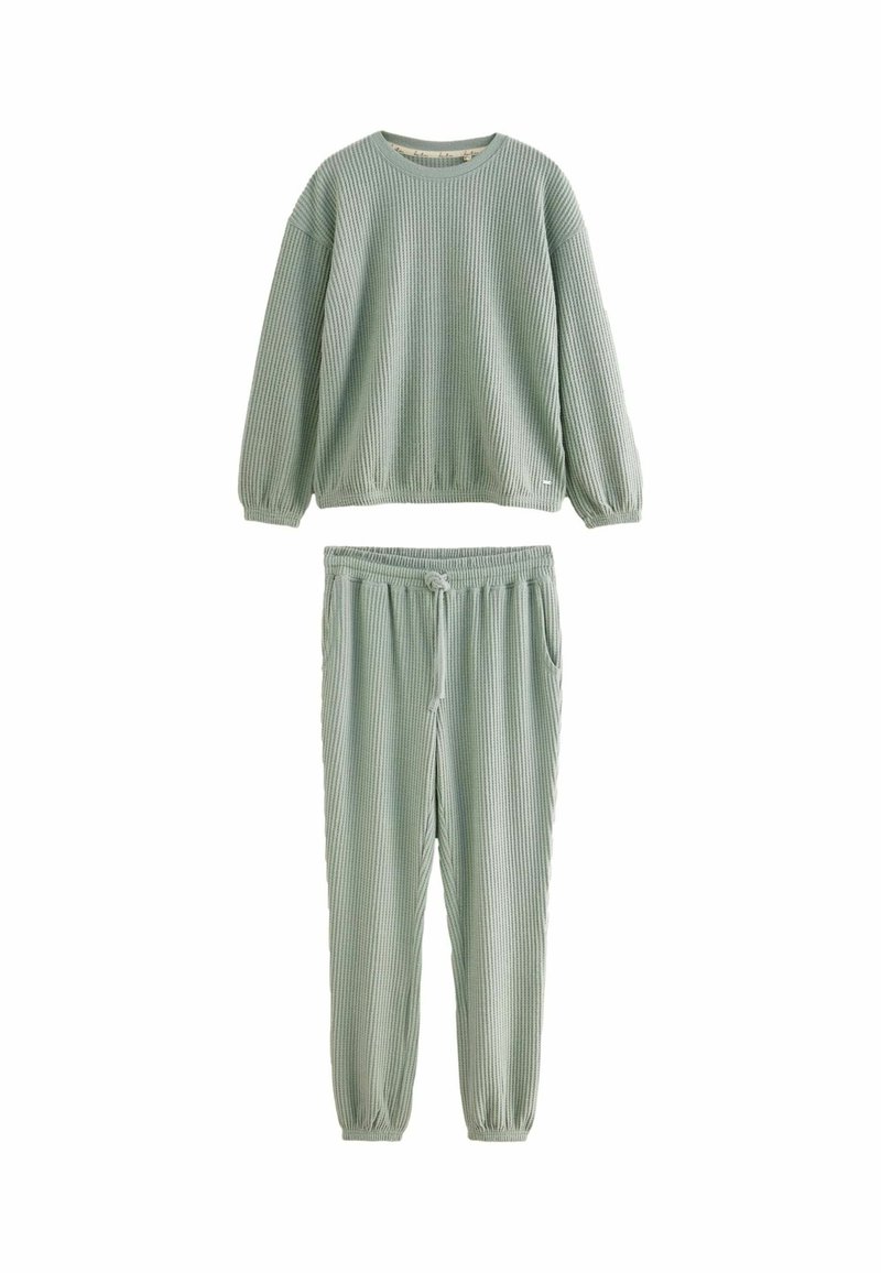 Next COSY WAFFLE LONG SLEEVE - SET - Pidžaamakomplekt - sage green