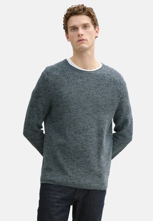 Strickpullover - grey mint navy towonte
