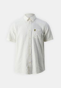Lyle & Scott TEXTURED SHORT SLEEVE  - Camisa - chalk