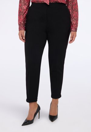 PANTALONI JOGGERS CON PIPING LATERALE - Jogginghose - nero