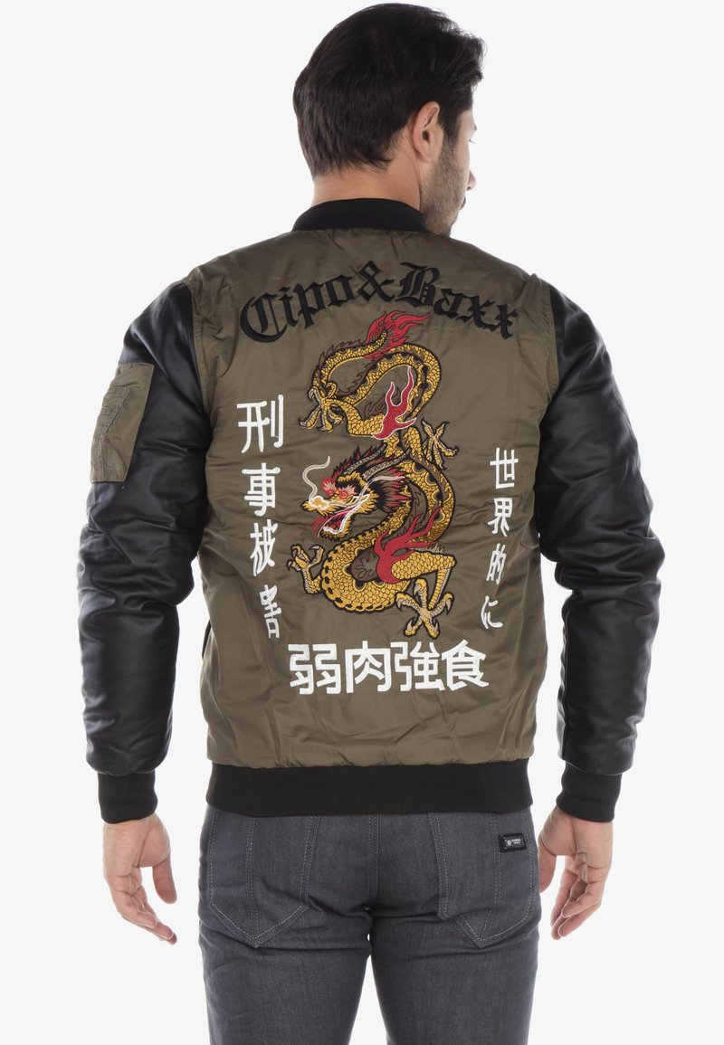 Cipo & Baxx Bomber Jacket - khaki