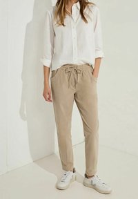 Cecil Tygbyxor - mottled beige