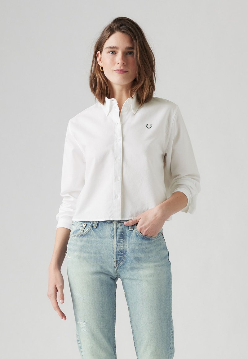Slfjody ls pearl button shirt b - bright white main image 0