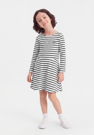 Petit Bateau, Jerseykleid - marshmallow/smoking