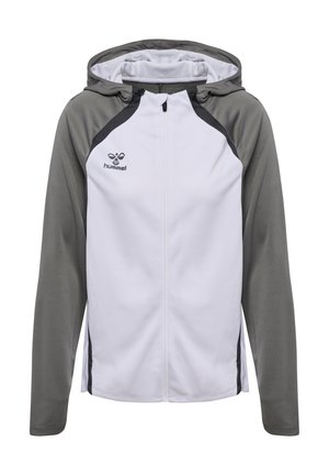 Tröja med dragkedja - white steel gray