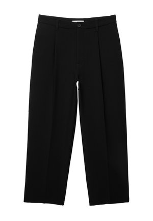 PULL&BEAR DARTED - Nohavice - black