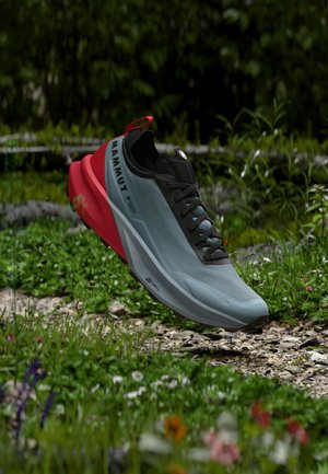 Mammut, AENERGY TRAIL ALL MOUNTAIN LOW GTX MEN - Обувки за бягане по пресечен терен - nebla/mammut red