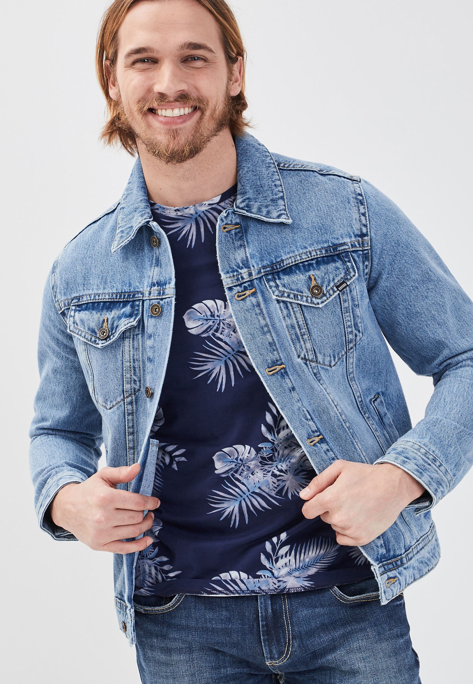 Spijkerjas denim bleach Spijkerjas denim bleach