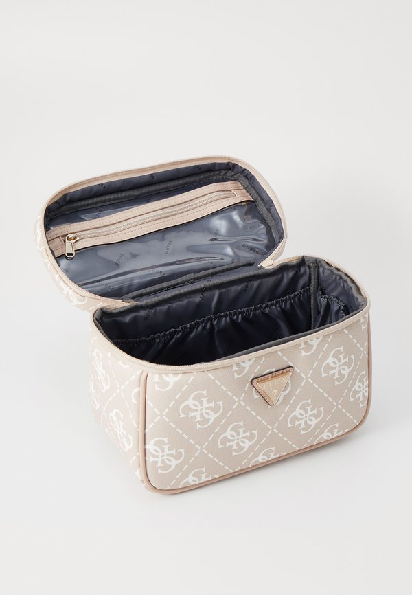 BERTA TOILETRY TRAIN CASE - Wash bag - sand logo3