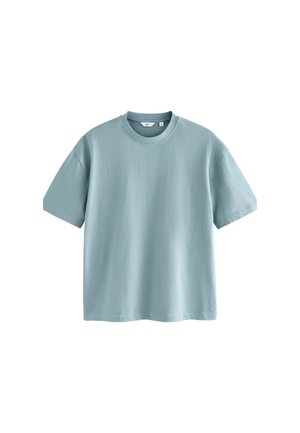 Next HEAVYWEIGHT REGULAR FIT - Lihtne T-särk - light blue