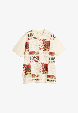 Desigual, ETHNIC PRINT T-SHIRT - Camiseta estampada - white