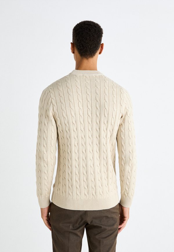 SLHRYAN STRUCTURE CREW NECK - Jumper - oatmeal3