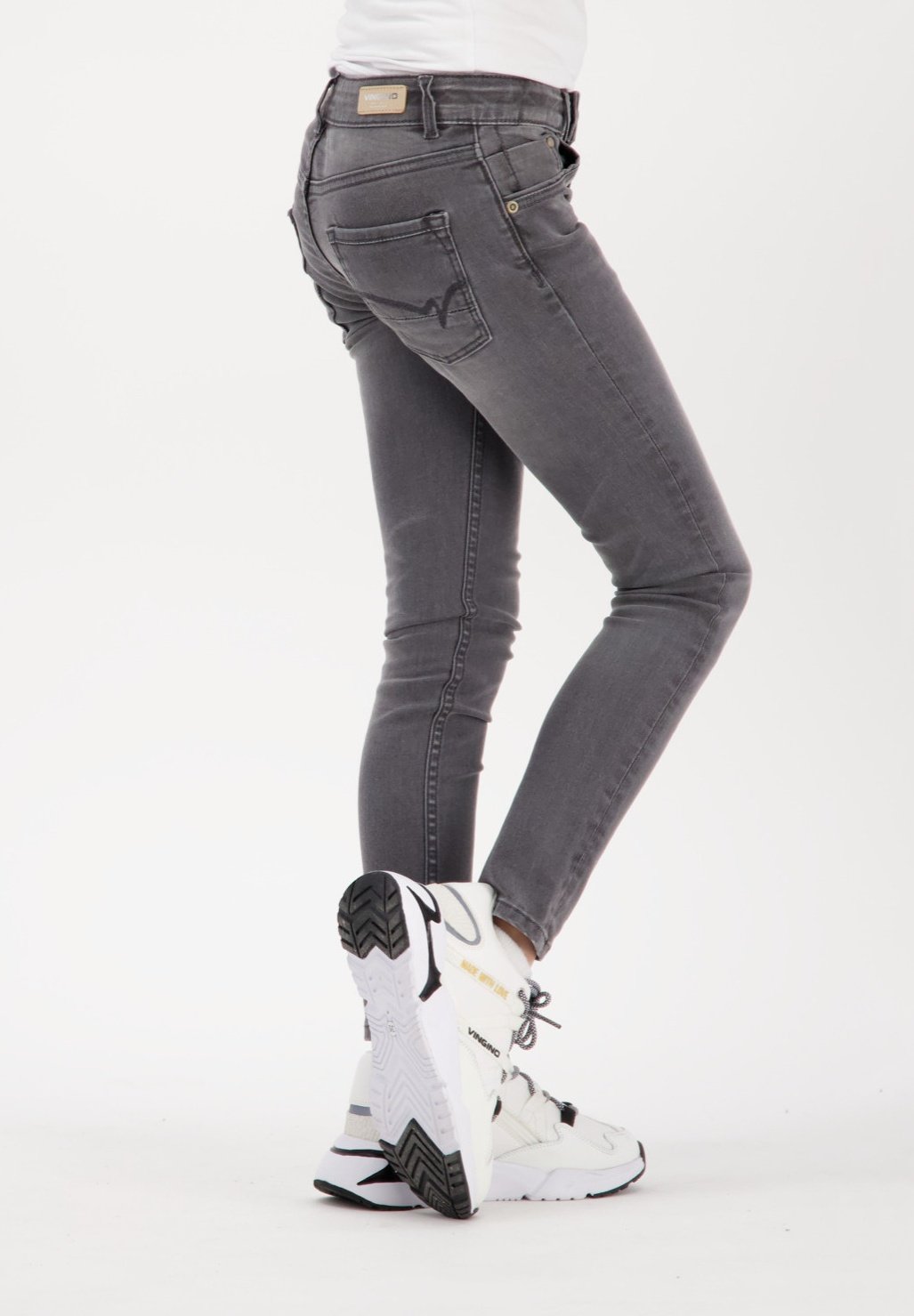 Vingino BERNICE - Jeans Skinny Fit - mid grey/dunkelgrau - Zalando.de