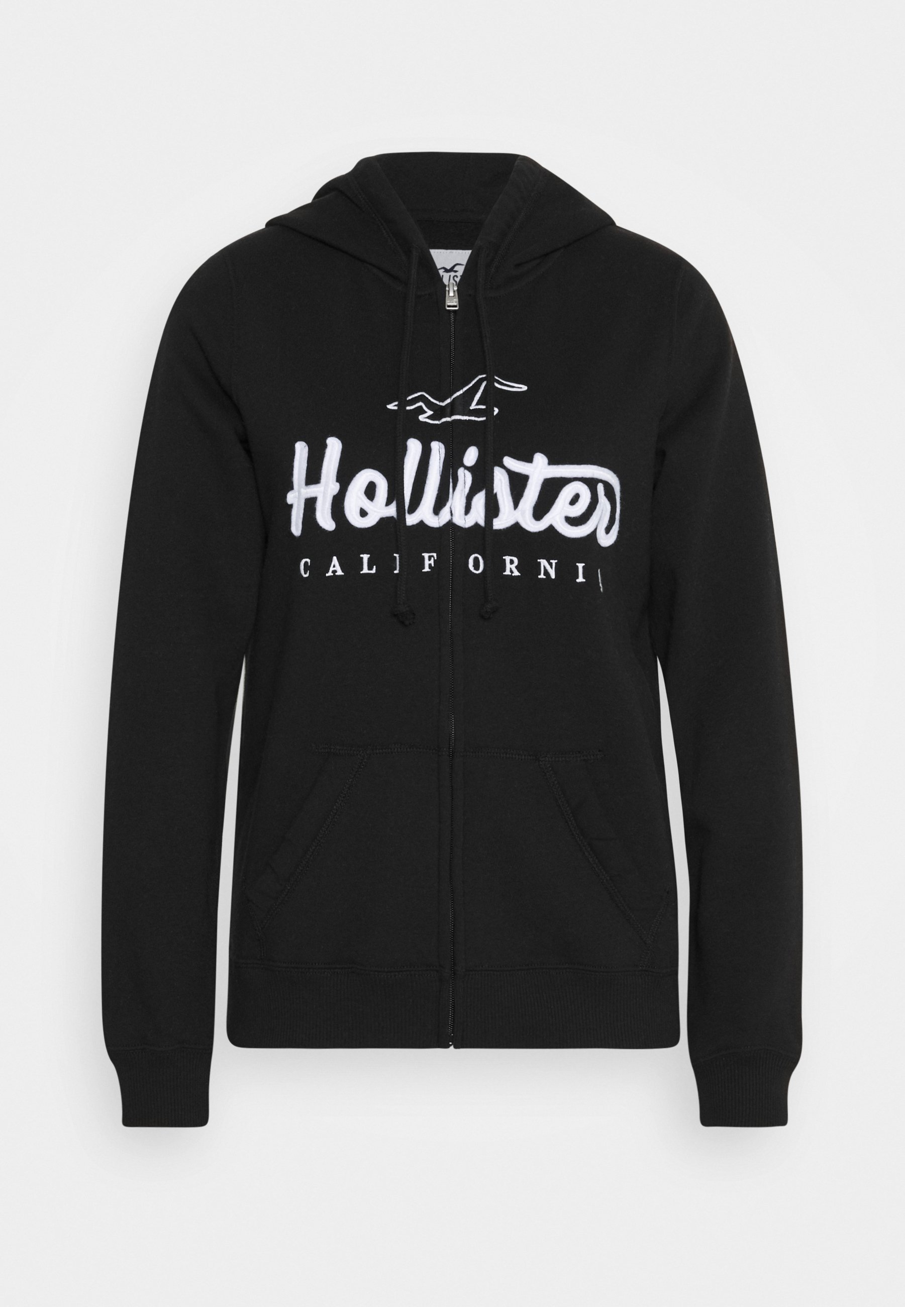 hollister black and white hoodie