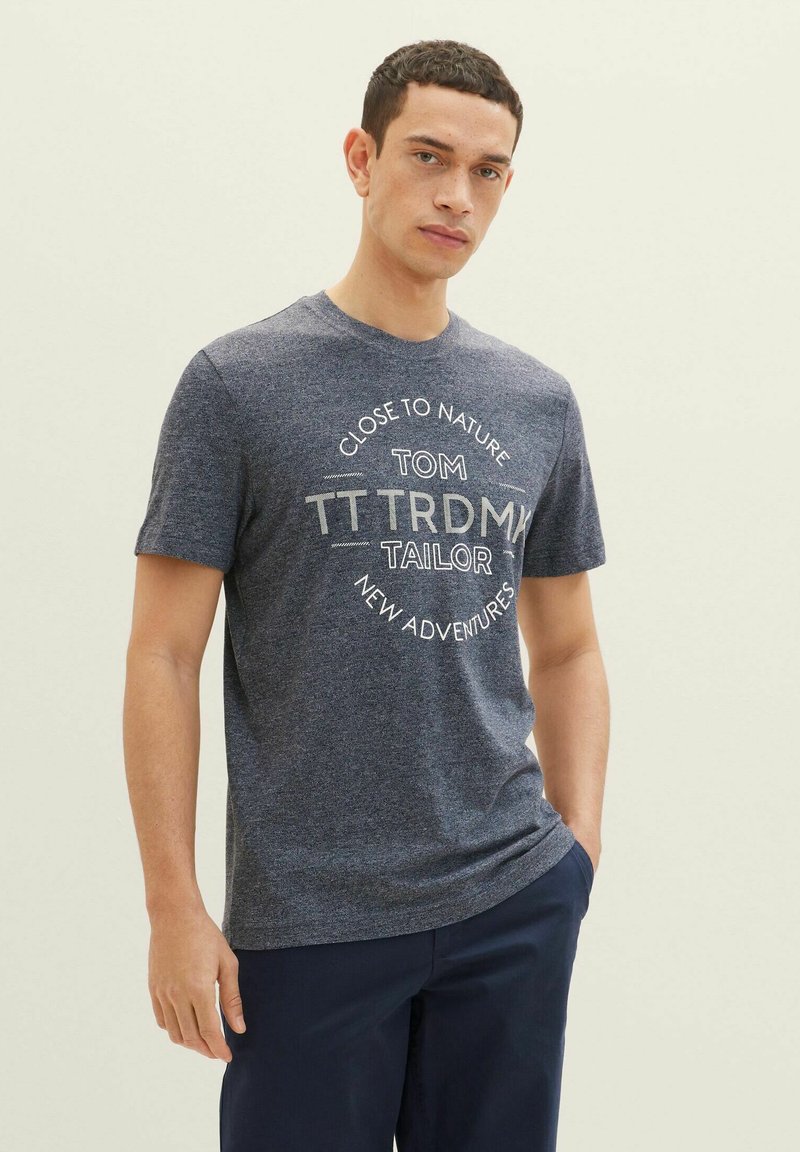 TOM TAILOR PLUS T-Shirt in großen Größen, Hüftbedeckende Länge verleiht
