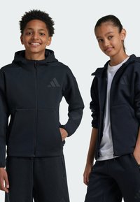 adidas Sportswear Mikina so zipsom - black   black