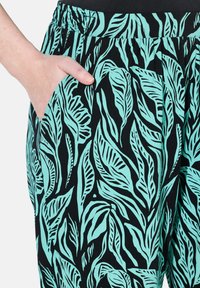 Ulla Popken CULOTTE DSCHUNGEL ELASTIKBUND - Kalhoty - black