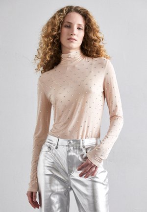 STRASS LONG SLEEVE - Long sleeved top - nude