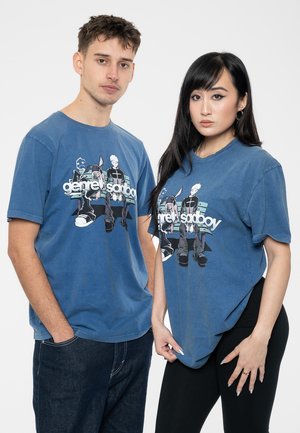 MACHINE GUN KELLY BENCH LIMITED EDITION - Print T-shirt - blue