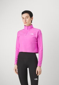 The North Face GLACIER CROPPED ¼ ZIP - Fleecegenser - violet crocus