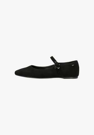 Wojas, Ankle strap ballet pumps - black