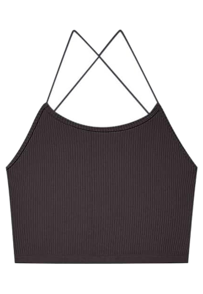 Stradivarius Top donkerbruin