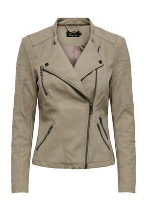 ONLY ONLAVA BIKER OTW NOOS - Giacca in similpelle - weathered teak