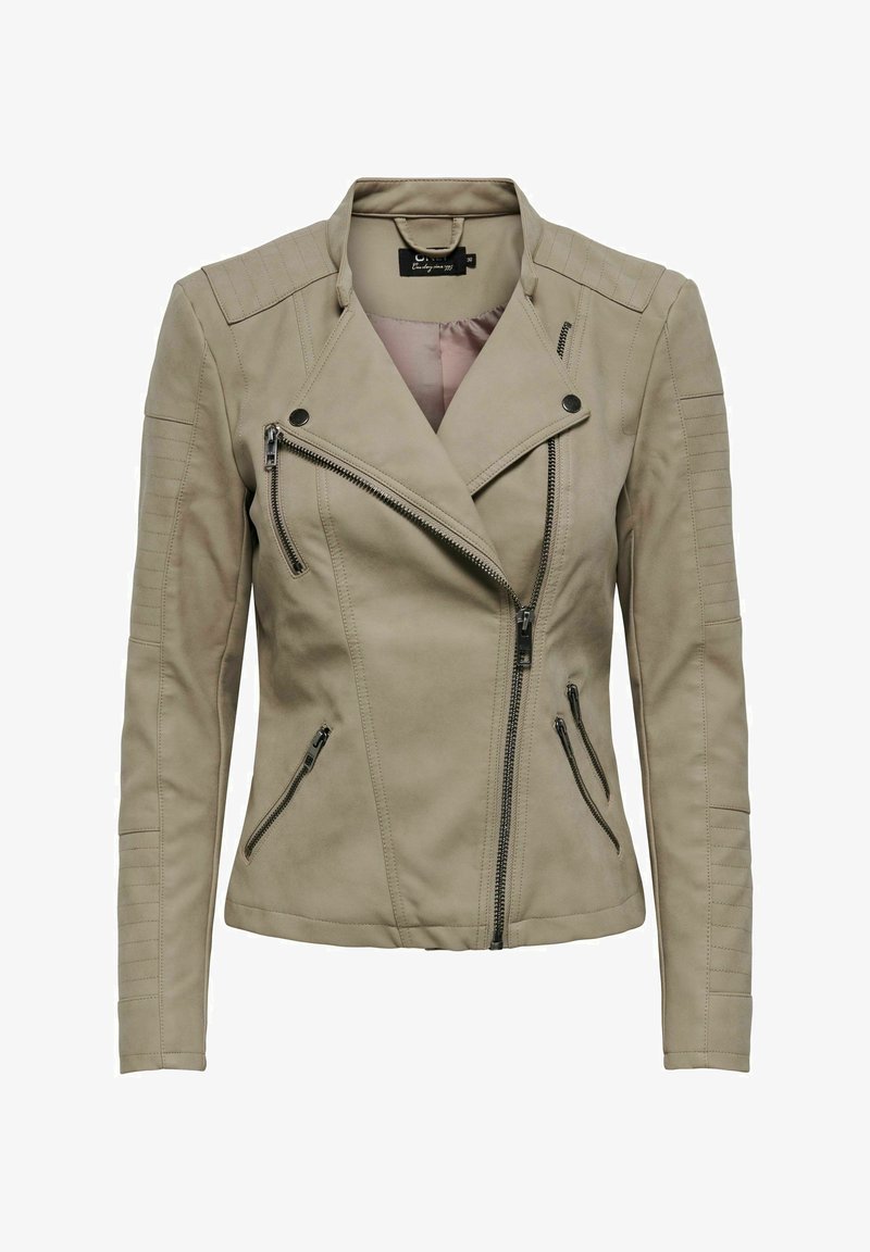 ONLY ONLAVA BIKER OTW NOOS - Imiteret læderjakke - weathered teak