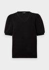 Puff Sleeved - T-shirt basique - black