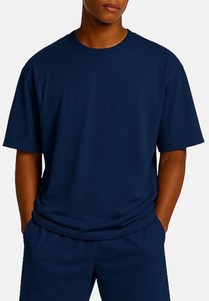 SHOULDER DROP - Basic T-shirt - dark blue