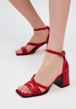 Cesare Gaspari BLOCK HEEL  - Chaussures de mariée - red